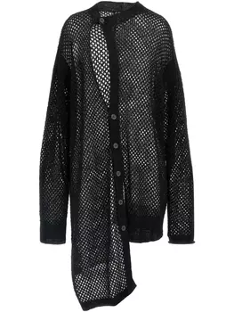 Асимметричный кардиган Yohji Yamamoto, черный