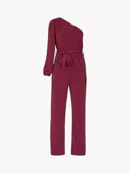 Асимметричный комбинезон с блестками gloa Sisters Point, цвет Wine/Silver