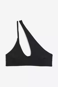 Асимметричный лиф бикини с подкладками H&M, черный