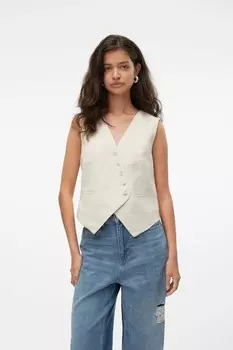 Асимметричный передний жилет Vero Moda, серый