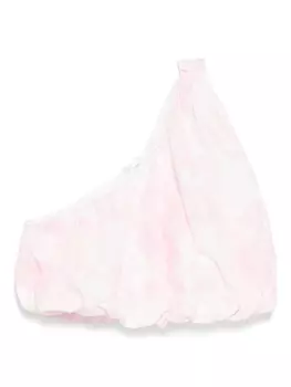 Асимметричный пуховый топ Miss Grant Kids, розовый