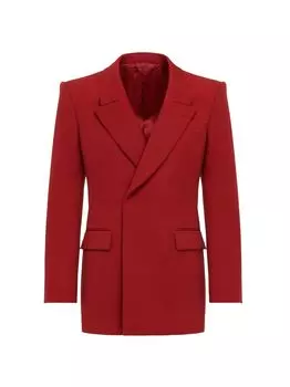 Асимметричный шерстяной блейзер Alexander McQueen