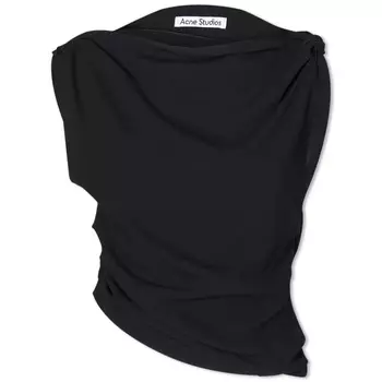 Асимметричный топ Acne Studios, черный