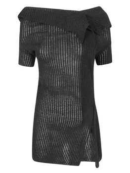 Асимметричный топ Avi, черный