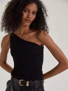 Асимметричный топ без рукавов Niecy Baukjen, икра черная