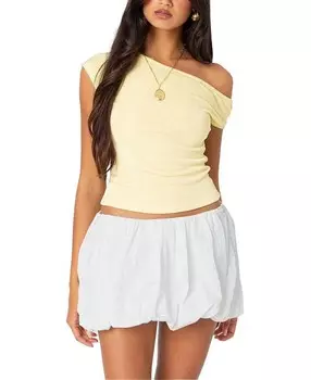 Асимметричный топ Edikted Jett, желтый