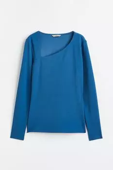 Асимметричный топ H&amp;M, синий