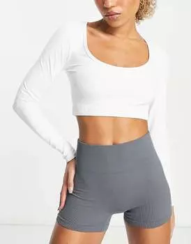 Асимметричный топ HIIT с длинными рукавами