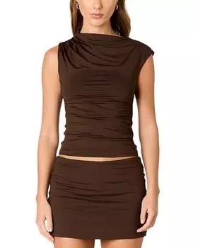 Асимметричный топ Marge NIA, коричневый