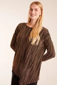 Асимметричный топ металлик с крыльями летучей мыши Blue Vanilla, золото