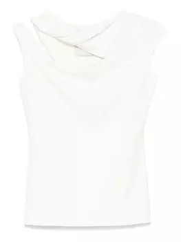Асимметричный топ MOOS STUDIO, белый