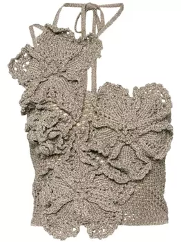 Асимметричный топ Назанин крючком Cult Gaia, металлик