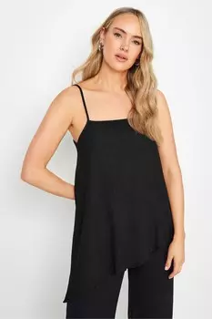 Асимметричный топ с бретельками Long Tall Sally, черный