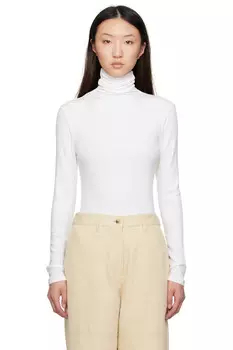 Асимметричный водолазка Le17Septembre, цвет ivory