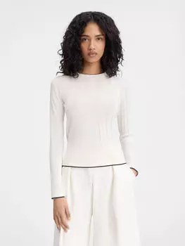 Асимметричный вязаный пуловер JACQUEMUS The Tricot sweater, белый