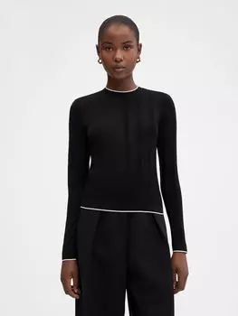 Асимметричный вязаный пуловер JACQUEMUS The Tricot sweater, черный