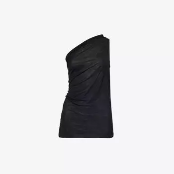 Асимметричный вязаный топ Rick Owens, черный