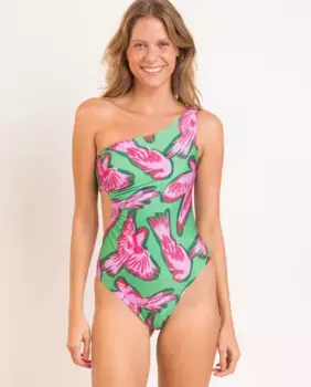 Асимметричный женский купальник с принтом Ro de Sol, мультиколор