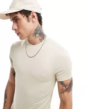 ASOS 4505 – Icon – Серо-серая спортивная футболка подчеркивающего фигуру кроя