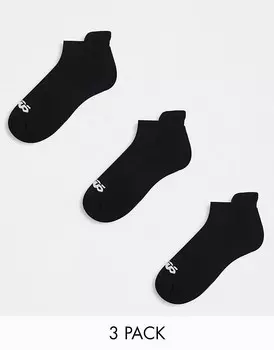 ASOS 4505 – Комплект из 3 пар черных эластичных антибактериальных носков для бега