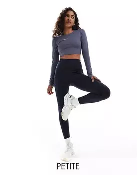ASOS 4505 Petite – Icon – спортивные леггинсы темно-синего силуэта