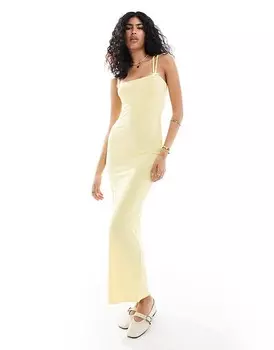 ASOS DESIGN 3 это платье макси с бретелями и контрастной отделкой пико