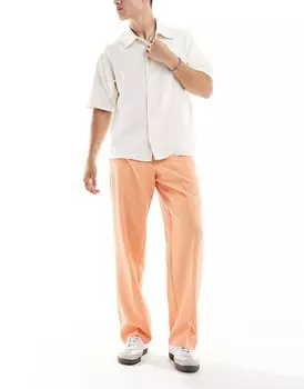 ASOS DESIGN – элегантные винтажные брюки-клеш оранжевого цвета