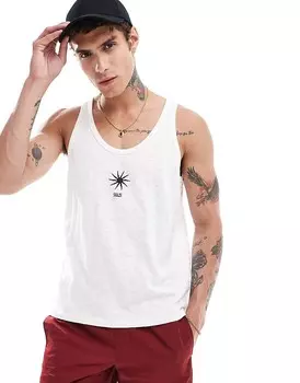 ASOS DESIGN – Белая футболка с астрологическим принтом на груди