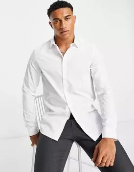 ASOS DESIGN – белая рубашка стандартного кроя