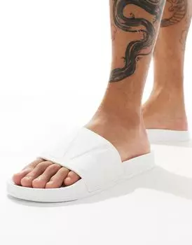 ASOS DESIGN – Белые мюли