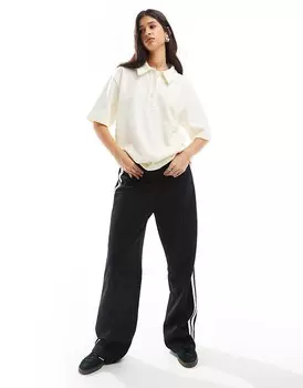 ASOS DESIGN – Белый очень мягкий свитер-поло оверсайз с воротником-поло