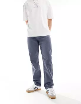ASOS DESIGN – брюки чиносы прямого кроя синего цвета
