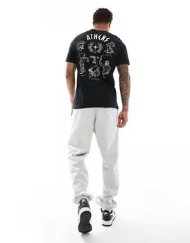 ASOS DESIGN – черная футболка с принтом «Афины» на спине