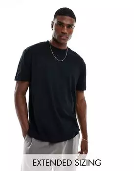 ASOS DESIGN – черная футболка свободного кроя