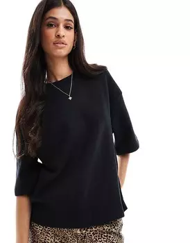 ASOS DESIGN – черная очень мягкая футболка свободного кроя