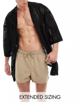 ASOS DESIGN – Черное кружевное кимоно крючком