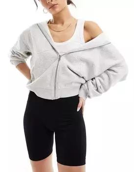ASOS DESIGN – черные бесшовные леггинсы в рубчик с короткими формирующими ушками