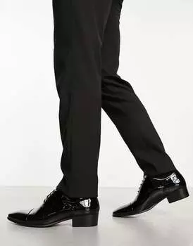 ASOS DESIGN — Черные туфли на шнуровке