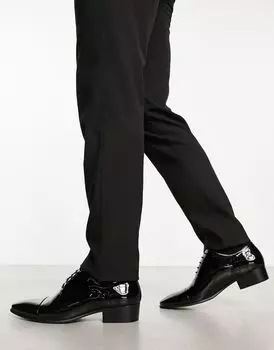 ASOS DESIGN – Черные туфли на шнуровке