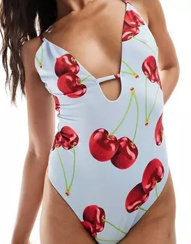 ASOS DESIGN – Cleo – Платье с тремя воротниками, вырезом, глубоким вырезом и кружевным узором