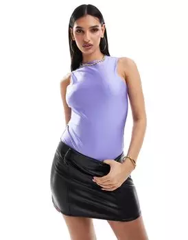 ASOS DESIGN – Disco – Боди-боксер сиреневого цвета