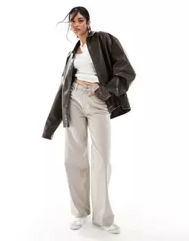 ASOS DESIGN – джинсы нейтрального кроя для папы