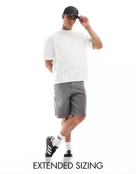 ASOS DESIGN – Essential – белая плотная футболка оверсайз с высоким вырезом