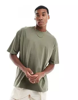 ASOS DESIGN – Essential – футболка оверсайз цвета хаки