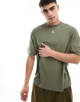 ASOS DESIGN – Essential – футболка оверсайз цвета хаки