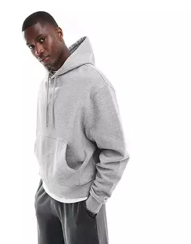ASOS DESIGN – Essential – худи серого меланжа свободного кроя свободного кроя