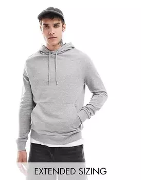 ASOS DESIGN – Essential – худи серого меланжевого цвета