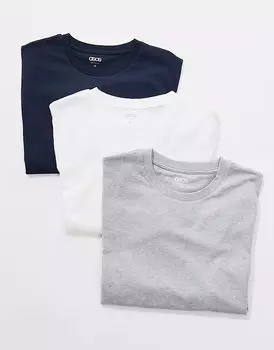 ASOS DESIGN Essential, набор из 3 футболок с круглым вырезом разных цветов
