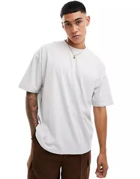 ASOS DESIGN – Essential – Серая футболка оверсайз