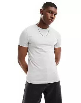 ASOS DESIGN – Essential – серая футболка подчеркивающего фигуру кроя